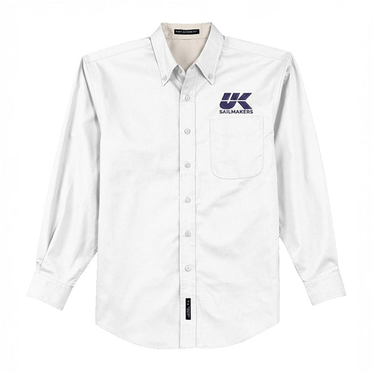 Unisex Long Sleeve Button-Down Shirt