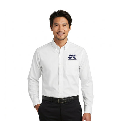 Unisex Long Sleeve Button-Down Shirt
