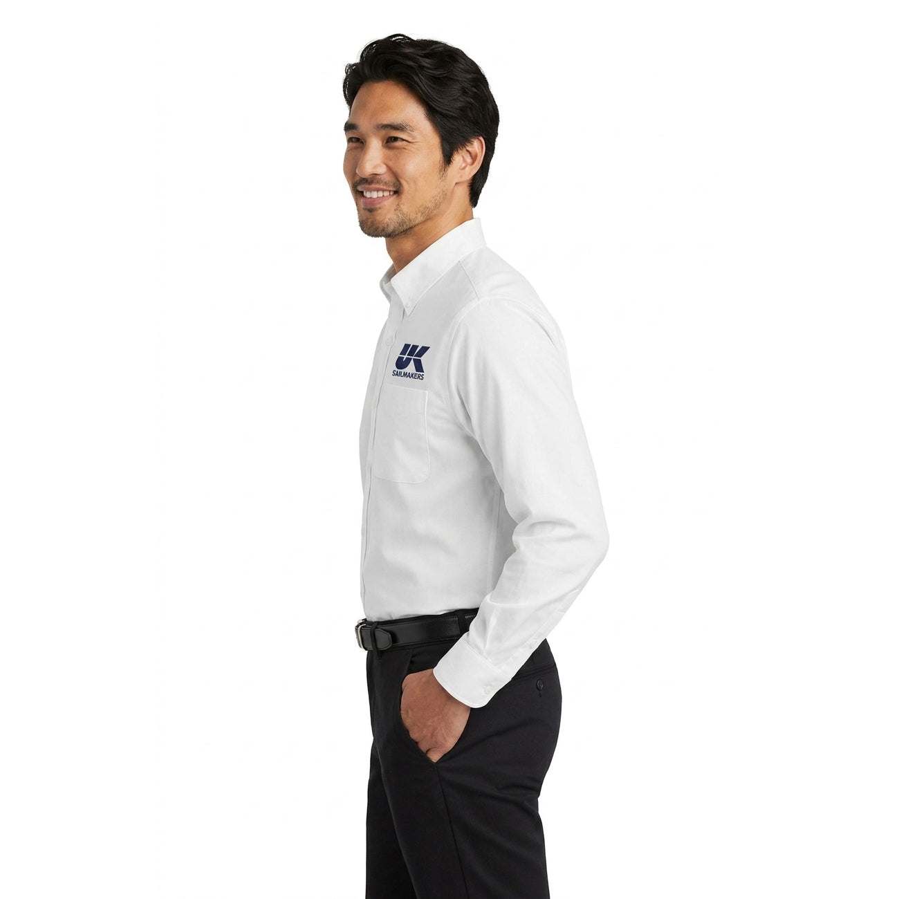 Unisex Long Sleeve Button-Down Shirt